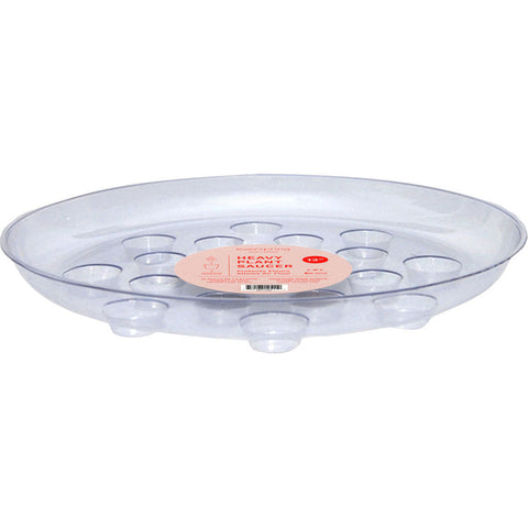 Everspring Designer Heavy Plant Saucer – Clear, 12 in
