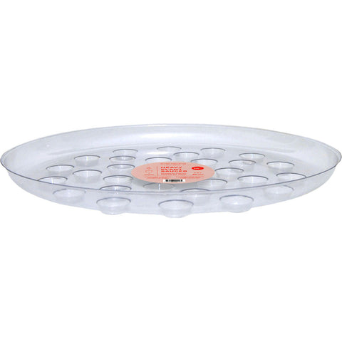 Everspring Designer Heavy Plant Saucer – Clear, 16 in