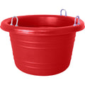 Horsemen's Pride Feed Tub, 18 Qt, 14 x 9 in, Red