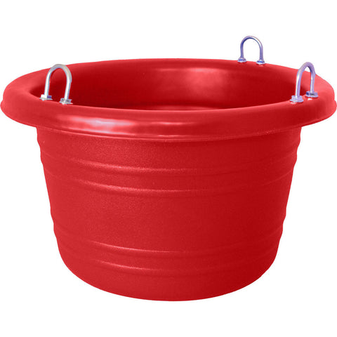 Horsemen's Pride Feed Tub, 18 Qt, 14 x 9 in, Red