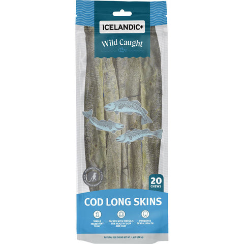 Icelandic+ Long Cod Skin Strips 0.5 oz Cod