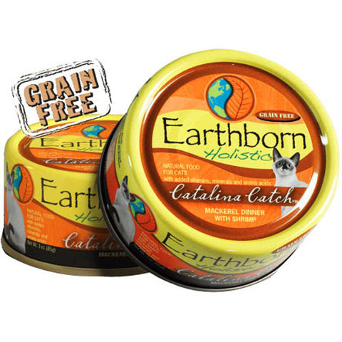 Earthborn Holistic Catalina Catch Grain Free Cat Food – Mackerel/Shrimp, 5.5 oz