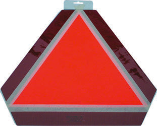 SMB Slow Moving Vehicle Sign with Hi-Visibility Tape Bright Orange