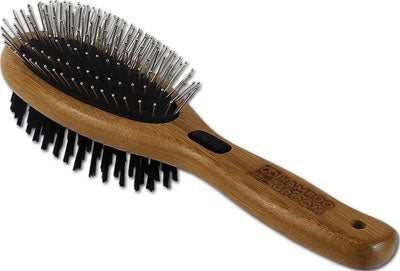 Bamboo Groom Combo Brush with Bristles & Pins – Large