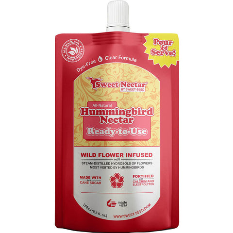 Sweet-Seed Sweet-Nectar Hummingbird READY-TO-USE Bag 250 mL Clear