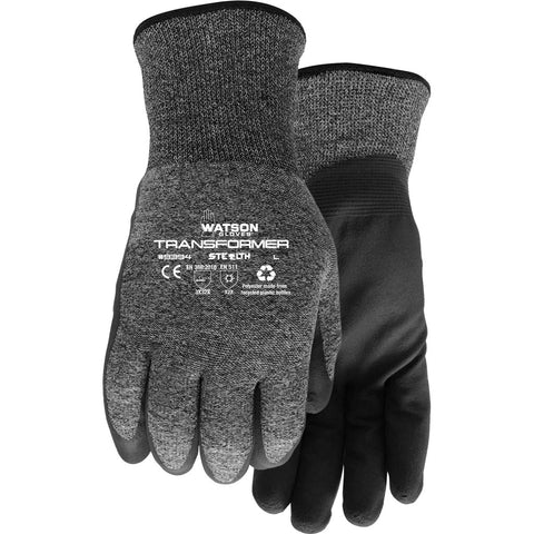 Watson Gloves Men's Stealth Transformer Winter Glove, XL, Black