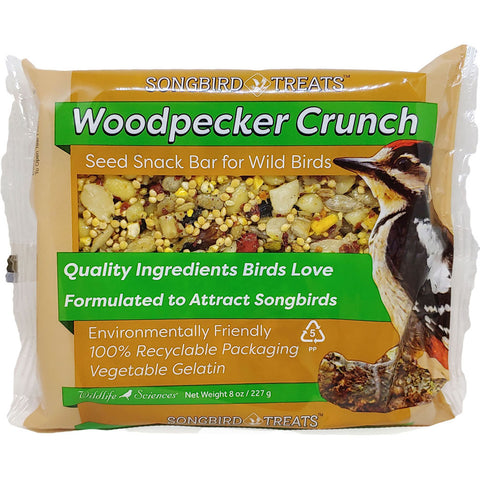 Wildlife Sciences Songbird Treats Small Seed Cake 8 oz Woodpecker