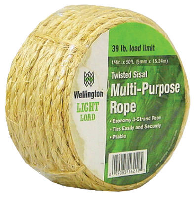 Ace Sisal Rope, 1/4" x 50 ft