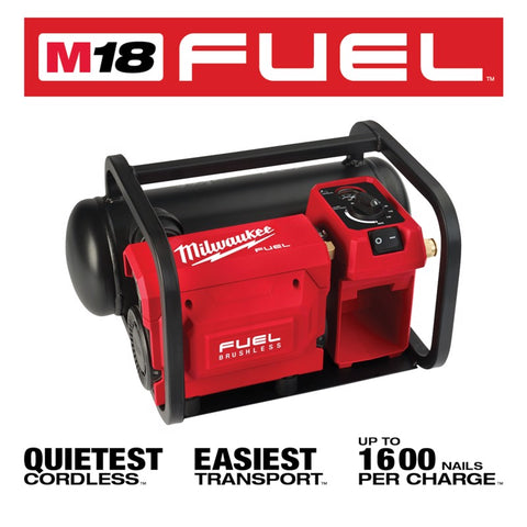 Milwaukee M18 FUEL Quiet Air Compressor, 2 Gallon