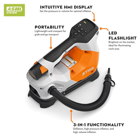 STIHL KOA 20 Battery Air Inflator – Set with AS 2 & AL 1