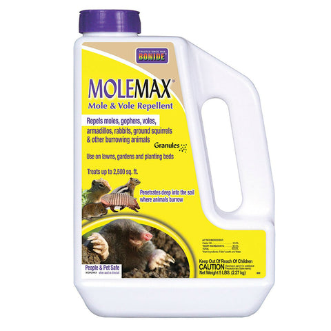 Bonide MoleMax Mole & Vole Repellent Granules, 5 lb