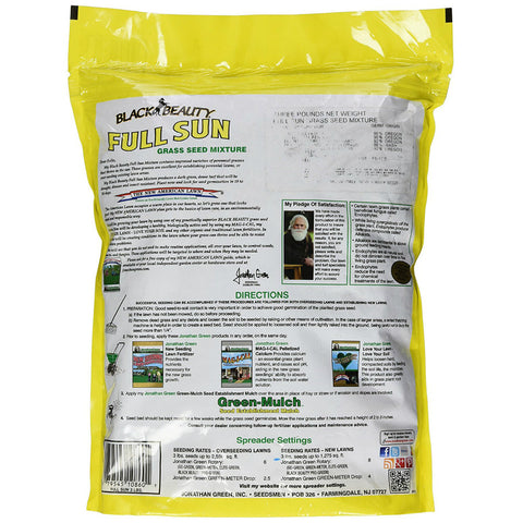 Jonathan Green Full Sun Grass Seed Mixture, 3 lb