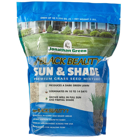 Jonathan Green Black Beauty Sun & Shade Grass Seed, 3 lb