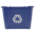 Rubbermaid 14 Gallon Recycling Bin, Blue