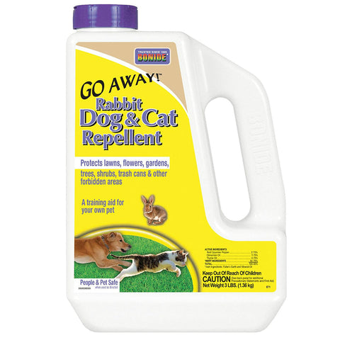 Bonide Go Away! Rabbit, Dog & Cat Repellent Granules, 3 lb