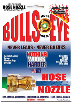 Bullseye Twist Hose Nozzle, 3/4" GHT