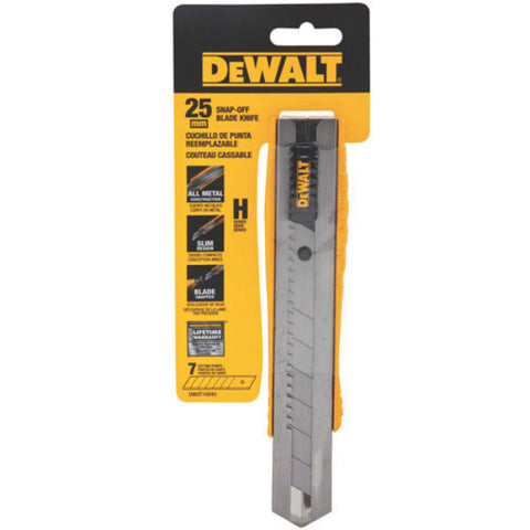 DeWalt 25MM Sgl Snap Off Knife