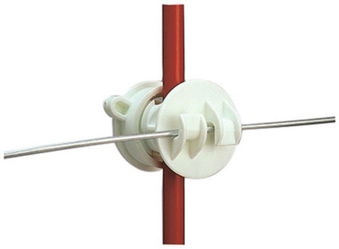 Gallagher Screw-On Rod Insulator, White