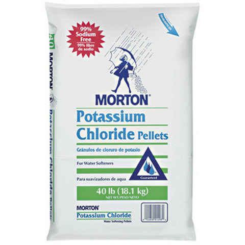 Morton Potassium Chloride Water Softener Pellets, 40 lb