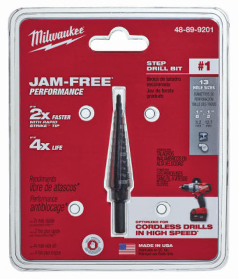 Milwaukee 1/8-1/2 Step Drill Bit