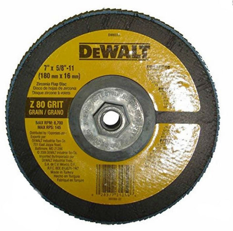 DeWalt 7x5/8-11 80G Flap Disc