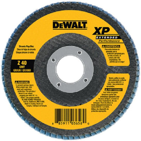 DeWalt Flap Disc, 4-1/2" x 7/8", 60 Grit