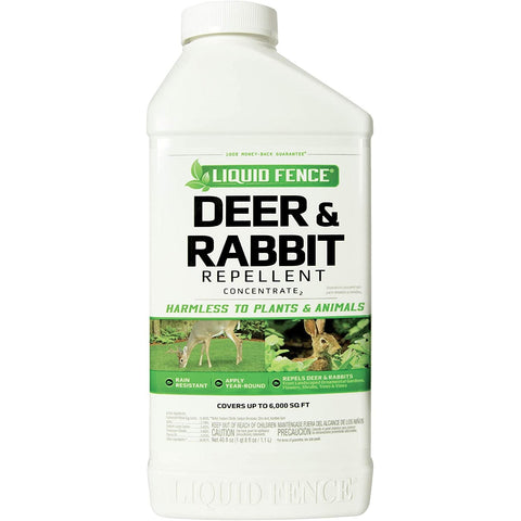 Liquid Fence Deer & Rabbit Repellent Concentrate, 40 oz