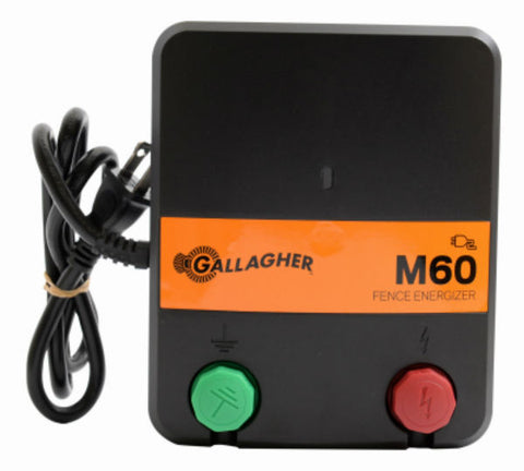 Gallagher M60 Electric Fence Energizer, 10 Mile