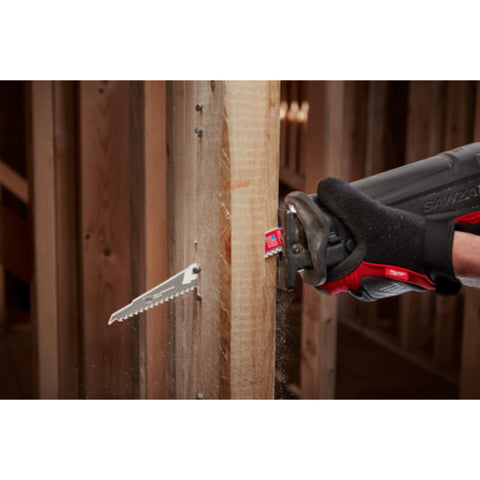Milwaukee The AX with Carbide Teeth SAWZALL Blade, 5 TPI, 12"