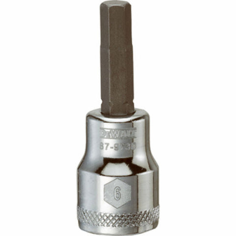 DeWalt Metric Hex Bit Socket, 6 mm x 3/8" Drive