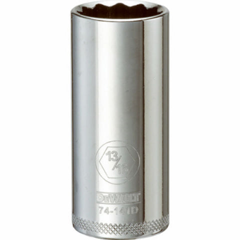 DeWalt SAE 12 Point Deep Socket, 3/8" Drive, 13/16"
