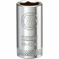 DeWalt Metric Deep Socket, 8 mm x 1/4" Drive, 6 Point