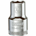DeWalt SAE Standard Socket, 7/16" x 1/2" Drive, 6 Point