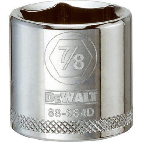 DeWalt Fractional SAE Standard Socket, 7/8"