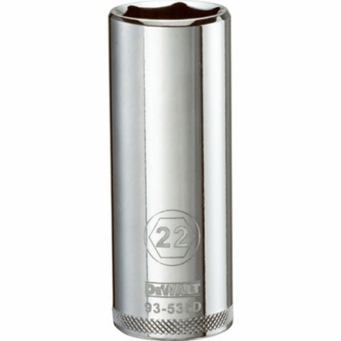 DeWalt Metric Deep Socket, 22 MM
