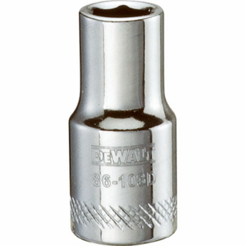 DeWalt Metric Deep Socket, 6 mm x 1/4" Drive, 6 Point