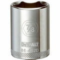 DeWalt SAE Standard Socket, 7/8" x 1/2" Drive, 6 Point