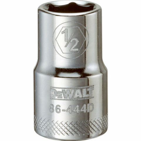 DeWalt SAE Standard Socket, 1/2" x 1/2" Drive, 6 Point