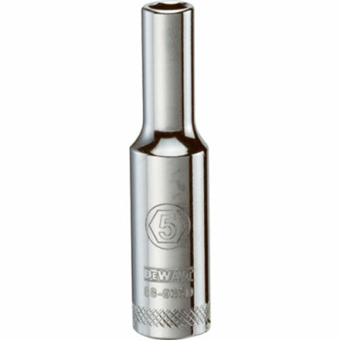 DeWalt Metric Standard Socket, 5 MM, 1/4" Drive