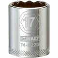 DeWalt Metric 12 Point 3/8" Drive Socket, 17mm