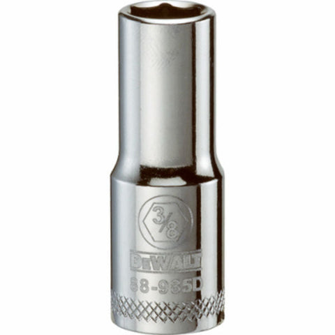DeWalt SAE 6 Point Deep Socket, 3/8'' Drive