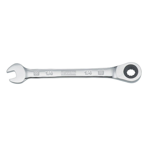 DeWalt SAE Ratcheting Combination Wrench, 1/4"
