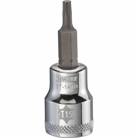 DeWalt T15 Torx Bit Socket, 3/8" Drive
