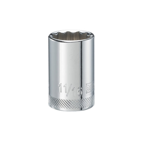 DeWalt SAE 12 Point 1/2" Drive Socket, 11/16"