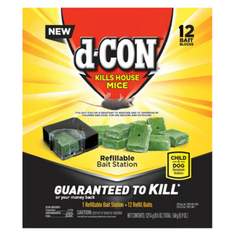 D-Con Bait Station with 12 Refills