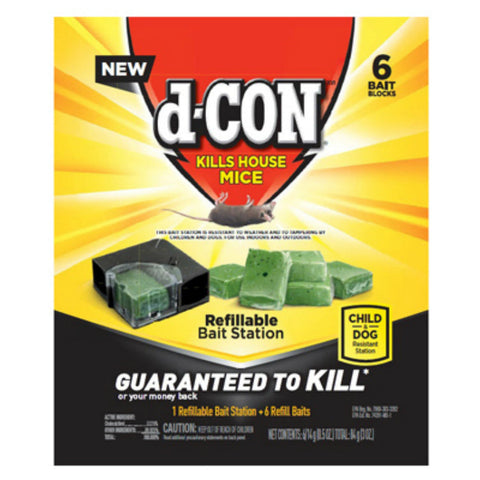 D-Con Bait Station with 6 Refills