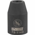 DeWalt SAE Deep Impact Socket, 3/8" x 1/2" Drive, 6 Point