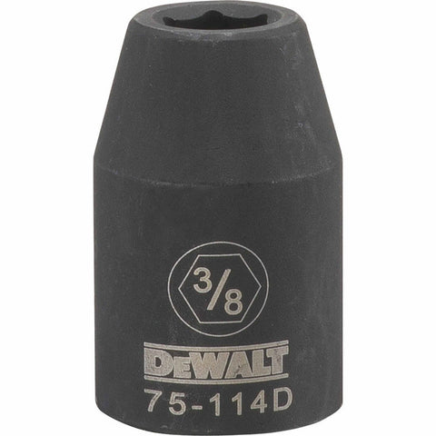 DeWalt SAE Deep Impact Socket, 3/8" x 1/2" Drive, 6 Point