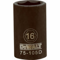 DeWalt Metric 6 Point Impact Socket, 1/2" Drive, 16mm