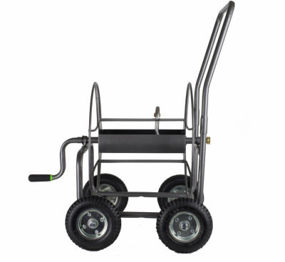 Yard Butler 4-Wheel Steel Portable Hose Reel